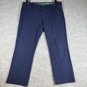 Alberto Golf 3xDRY Cooler Pants Mens 56 Modern Fit Navy Stretch Golf 40x29